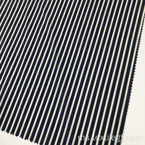 Vertical Stripe Cotton Nylon Spandex Poplin